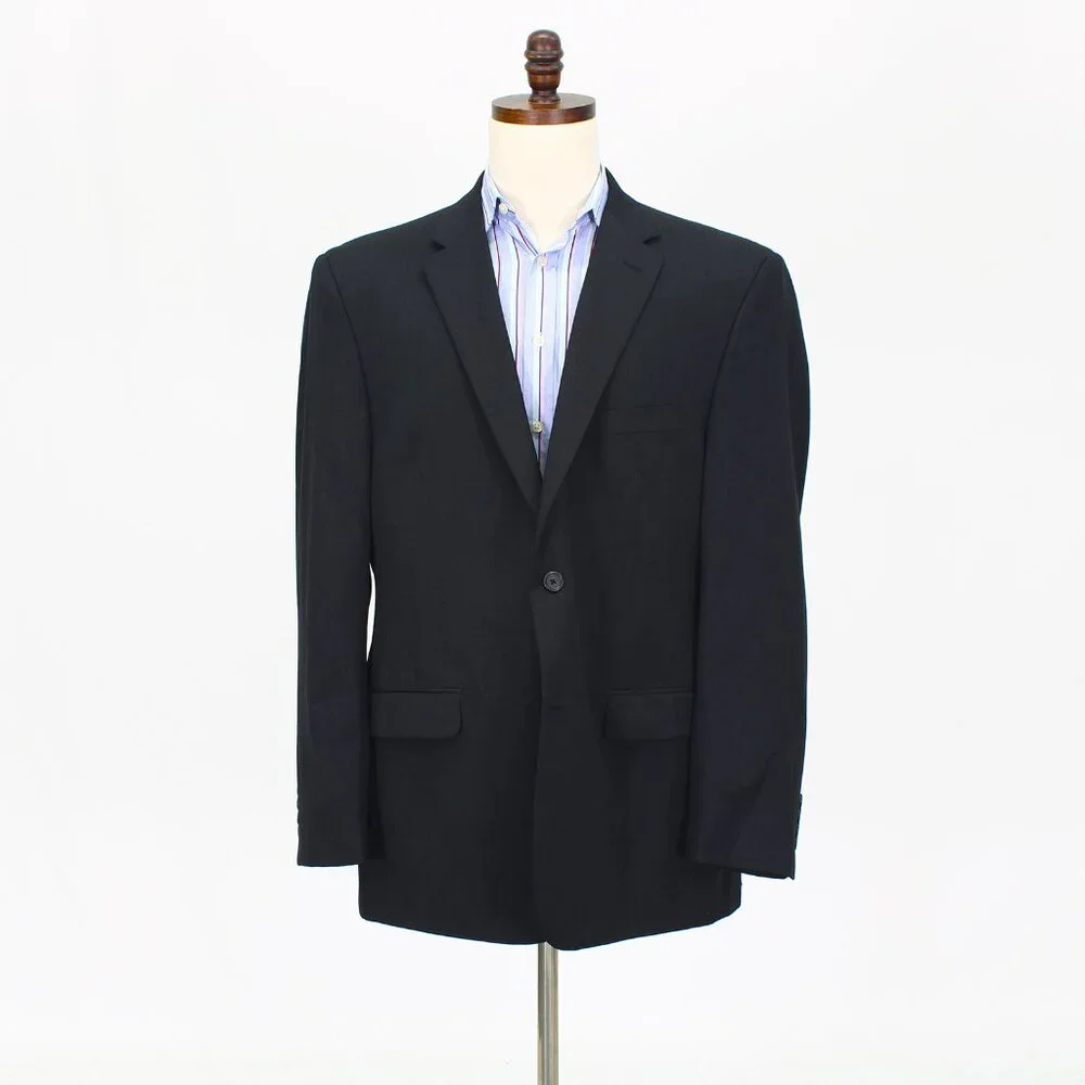 Pronto Uomo 46L Gray Solid 2-Button Sport Coat Blazer Jacket T742